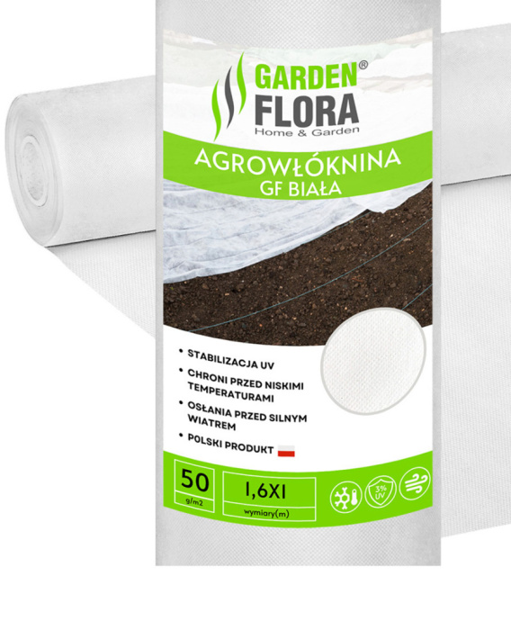 Toile De Paillage Agro-textile Marron 50g/m² - 50m X 1,6m, Anti-mauvaises Herbes, Perméable, Renforcée UV